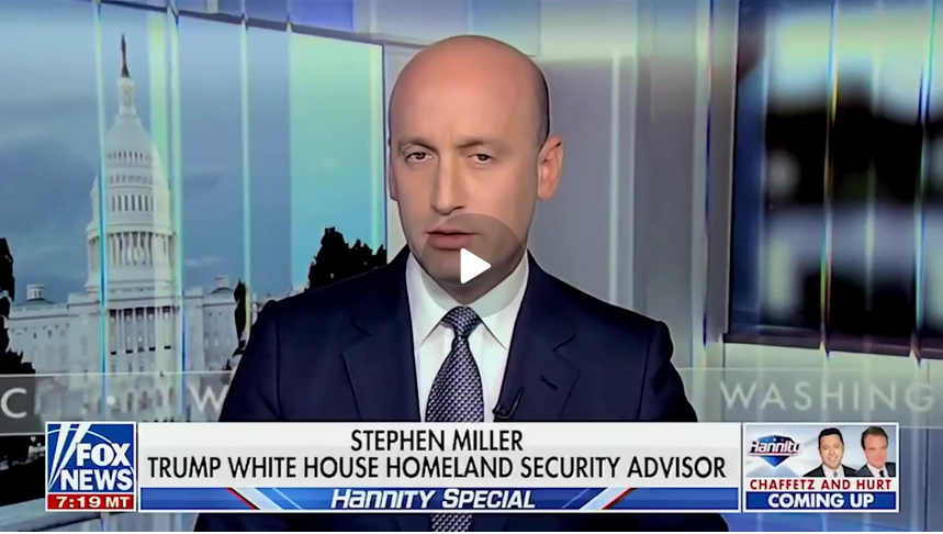 Stephen Miller Blows up on the Invasion of Islamists Into America Facilitated by Democrats
